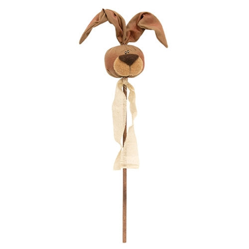 Rolly Polly Hare Head Wand - 19.5"H