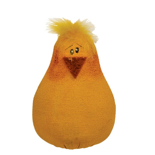 Mini Roly Poly Sitting Chick Doll - 4"H