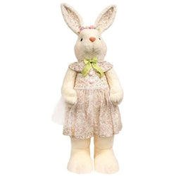 Standing Spring Floral & Eggs Bunny - 30"H - 2 Asstd.