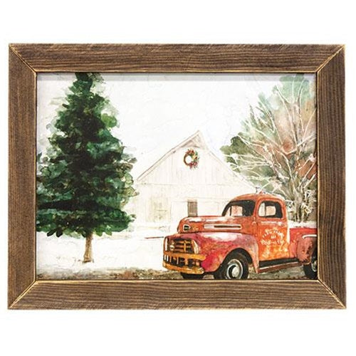 Rusty Red Christmas Framed Print 12" x 16"