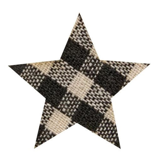 10/Set Black/White Plaid Star Bowl Filler