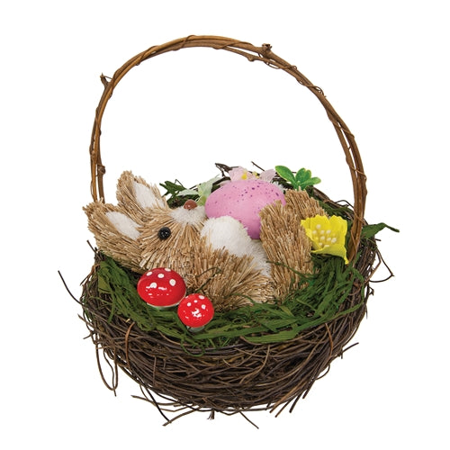 Sisal Bunny in Basket