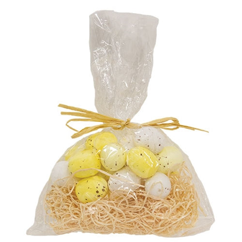 24/Pkg - Yellow & White Speckled Eggs