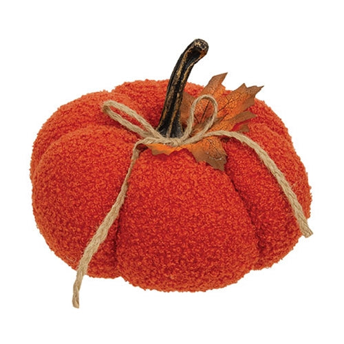 Orange Plush Pumpkin - 7.5"