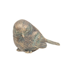 Resin Distressed Bronze Finish Bird Figurine 4 Asstd.