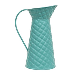 Diamond Pattern Embossed Mini Water Pitcher 6"H 4 Asstd.