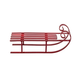 Red Metal Sled - 8.5"L