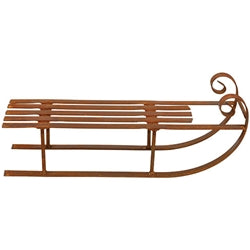 Rusty Metal Sled - 12.75"L
