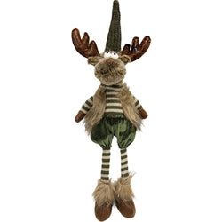 Mr & Mrs Green Reindeer w/Dangle Legs 2 Asstd.