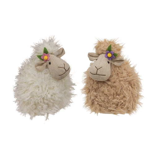 Fluffy Sheep with Flower - 2 Asstd.
