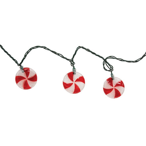 Peppermint Candy Light Strand - 10ct - 6ft.