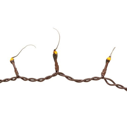 Brown Silicone Teeny Lights Brown Cord 50ct