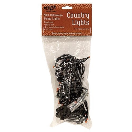Orange Teeny Lights 50 Count