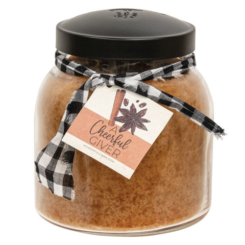 Pumpkin Swirl Papa Jar Candle - 34 oz.