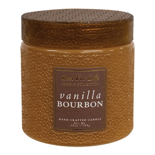 Vanilla Bourbon Zest For Life Jar Candle - 28 oz.