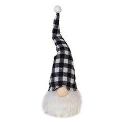 *Checkered Gnome w/LED Light 2 Asstd.