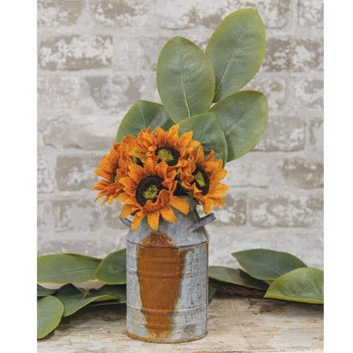 Burlap Sunflower bunch - 11"