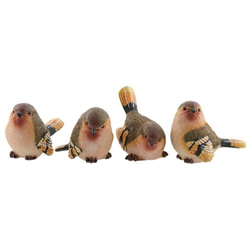 Small Resin Finch 4 Asstd