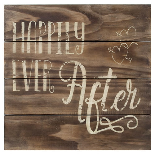 Happily Ever After Slat Sign