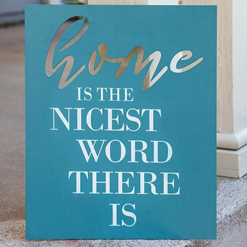 Nicest Word Wood Cutout Sign