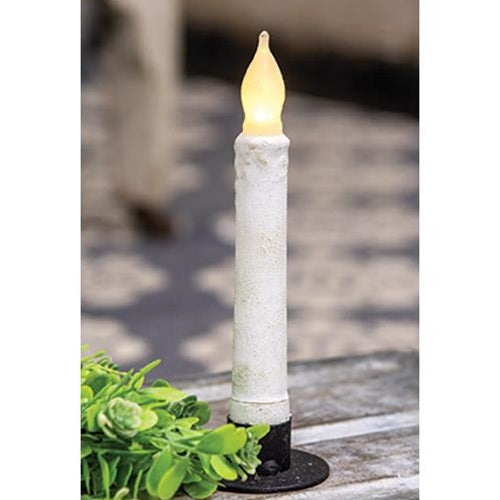 White Cement Look Timer Taper 6"