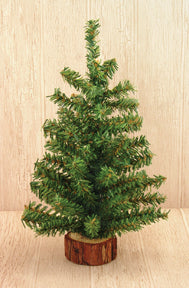 Mini Tree with Wood Base 12"