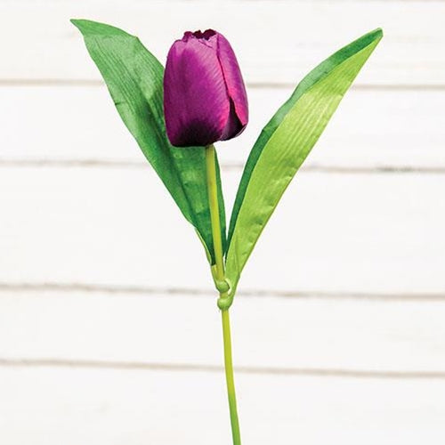 Purple Tulip Stem 17.5"