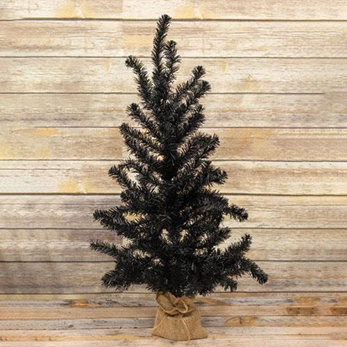 Black Tree w/Burlap Base 3ft