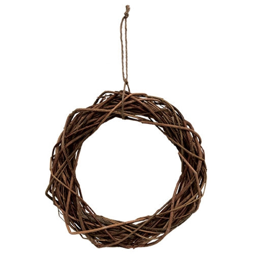 Twisted Willow Wreath w/Jute Hanger 10"