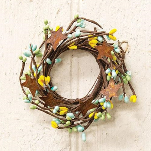 Pip Berry Ring With Stars Spring Mix 4"