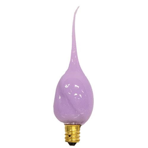 Pastel Purple Bulb Candelabra Base 4W