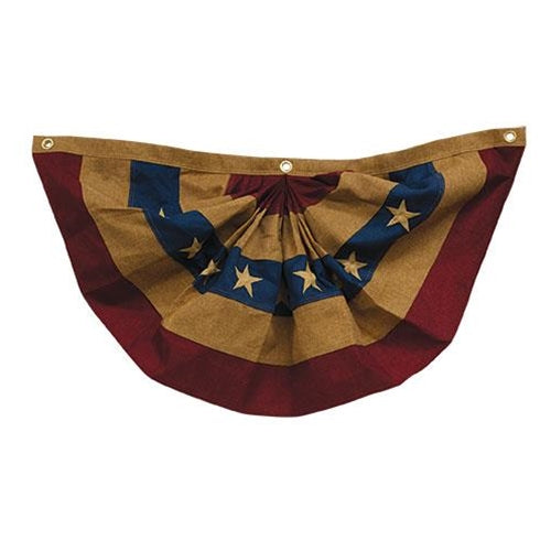 Burlap Americana Bunting 36" x 18"