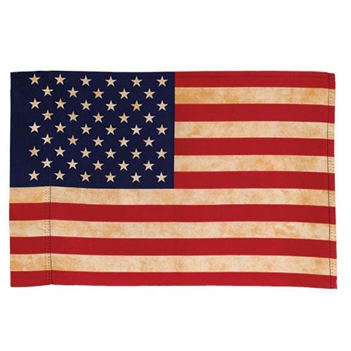 Tea-Stained Americana Garden Flag