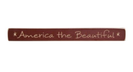 America Engraved Block 12"
