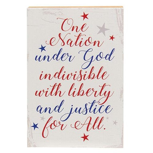 One Nation Under God Block