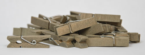 24/Set Mini Wood Clothespins