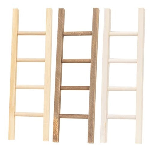 Medium Wooden Ladder 3 Asstd.