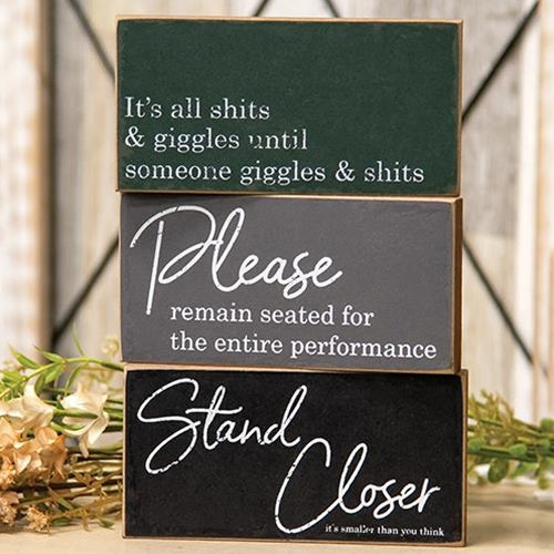 Stand Closer Block 3 Asstd.