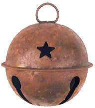 Rusty Jingle Bell w/Star Cutout 60mm