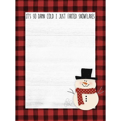It's So Damn Cold I Just Farted Snowflakes Mini Notepad