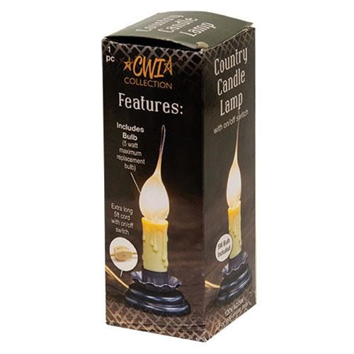 3" Country Candle Lamp