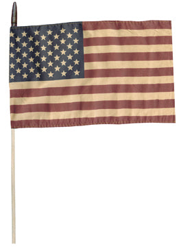 American Flag On Stick