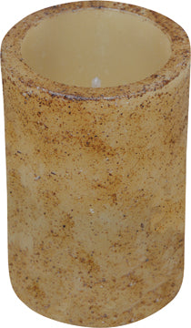 4.5" Burnt Ivory Timer Pillar