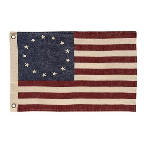 Stonewashed Betsy Ross Flag 17"x28"