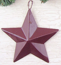3-1/2" Mini Barn Star Burgundy
