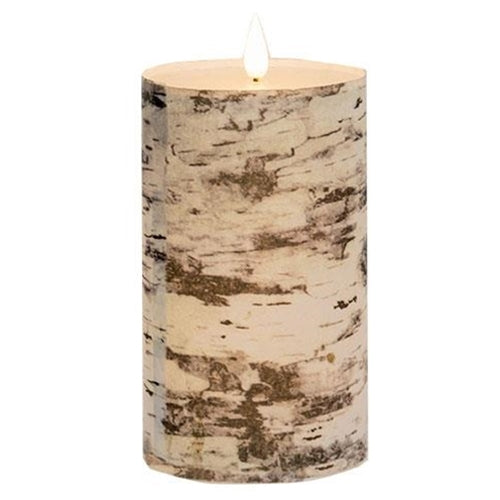 Birch Look LED Votive Candle - 2 x 4 in