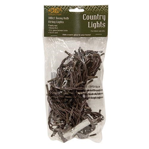 Teeny Lights Brown Cord 100ct