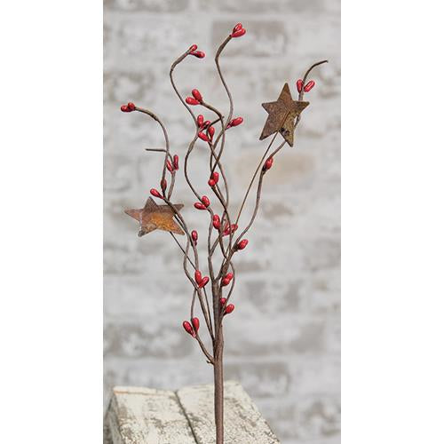 Red Pip & Star Pick 12"