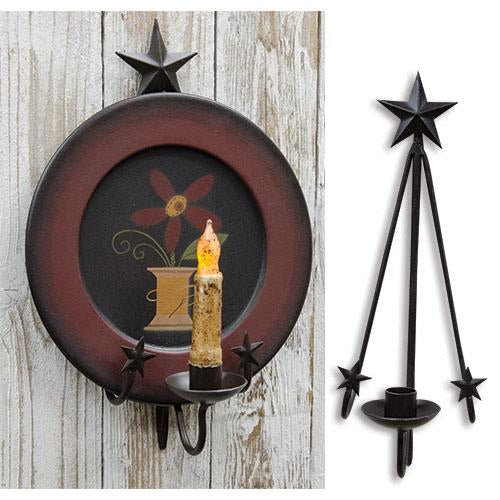 Star Hanging Plate & Taper Holder