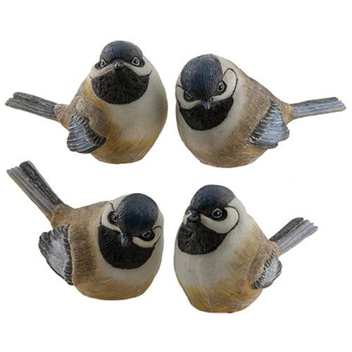 Resin Chickadee 4 Asstd.